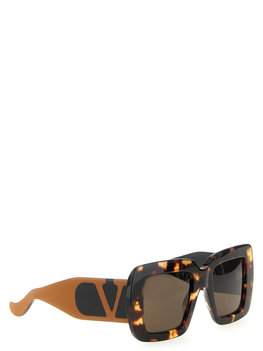 Valentino Garavani Oversized Tortoiseshell Sunglasses — Tortoiseshell
