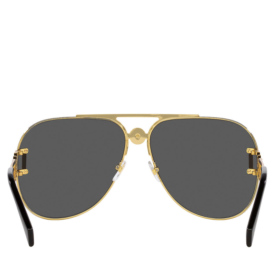 Versace Metal Unisex Sunglass Gold