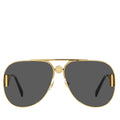 Versace Metal Unisex Sunglass Gold