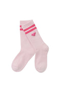 Athletic Women Stripe Socks Pink