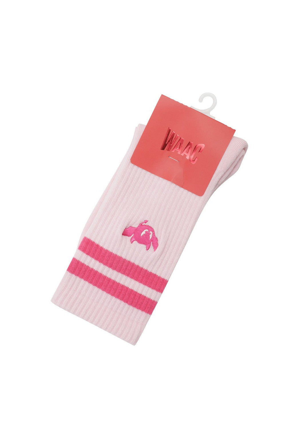 Athletic Women Stripe Socks Pink