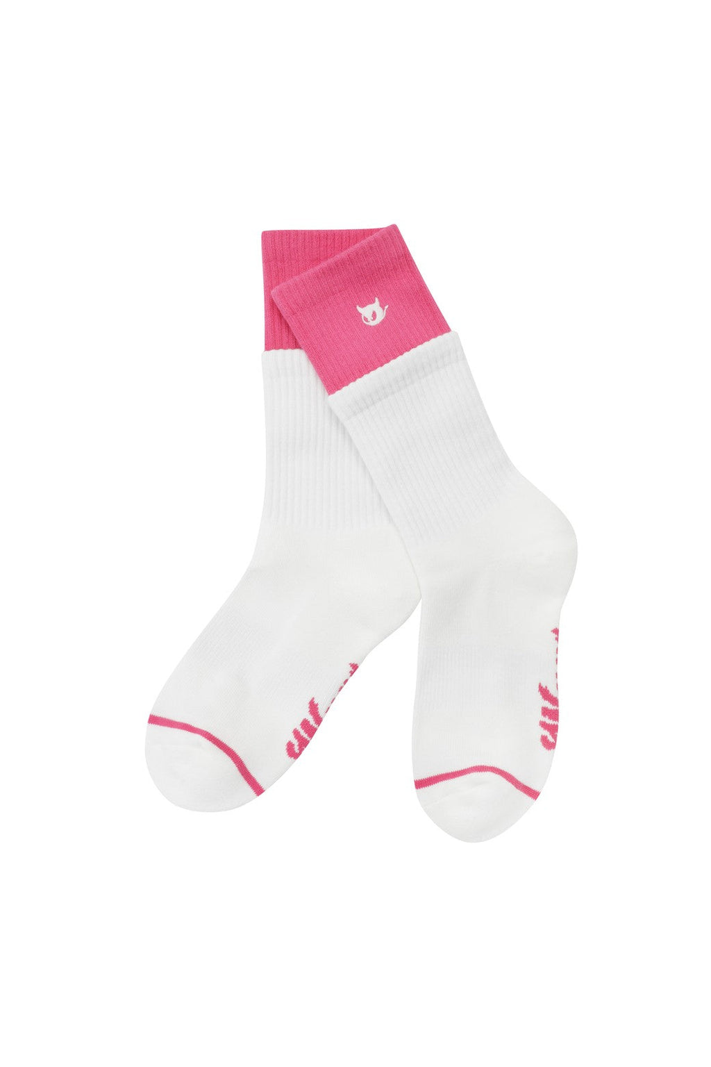 Athletic Women Double Socks Pink