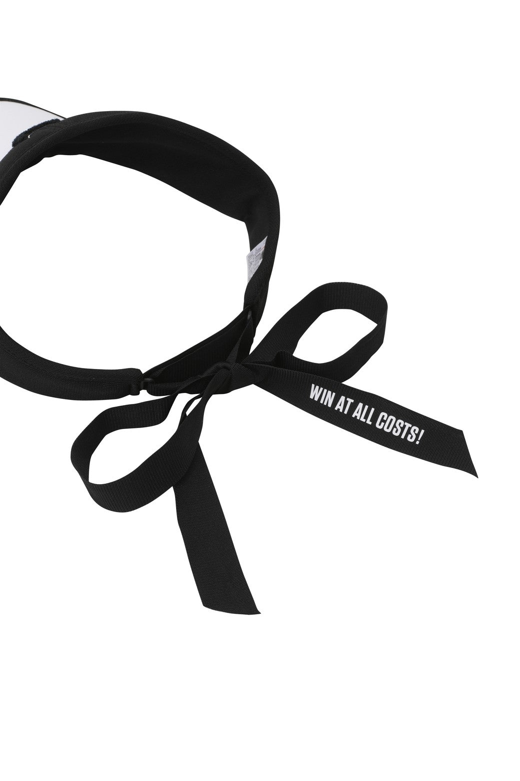 Women's WAACKY Ribbon Sun Visor Black
