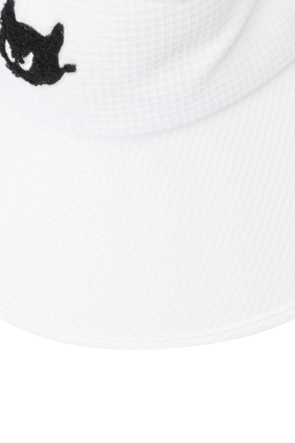 Women Ribbon Wide Visor White