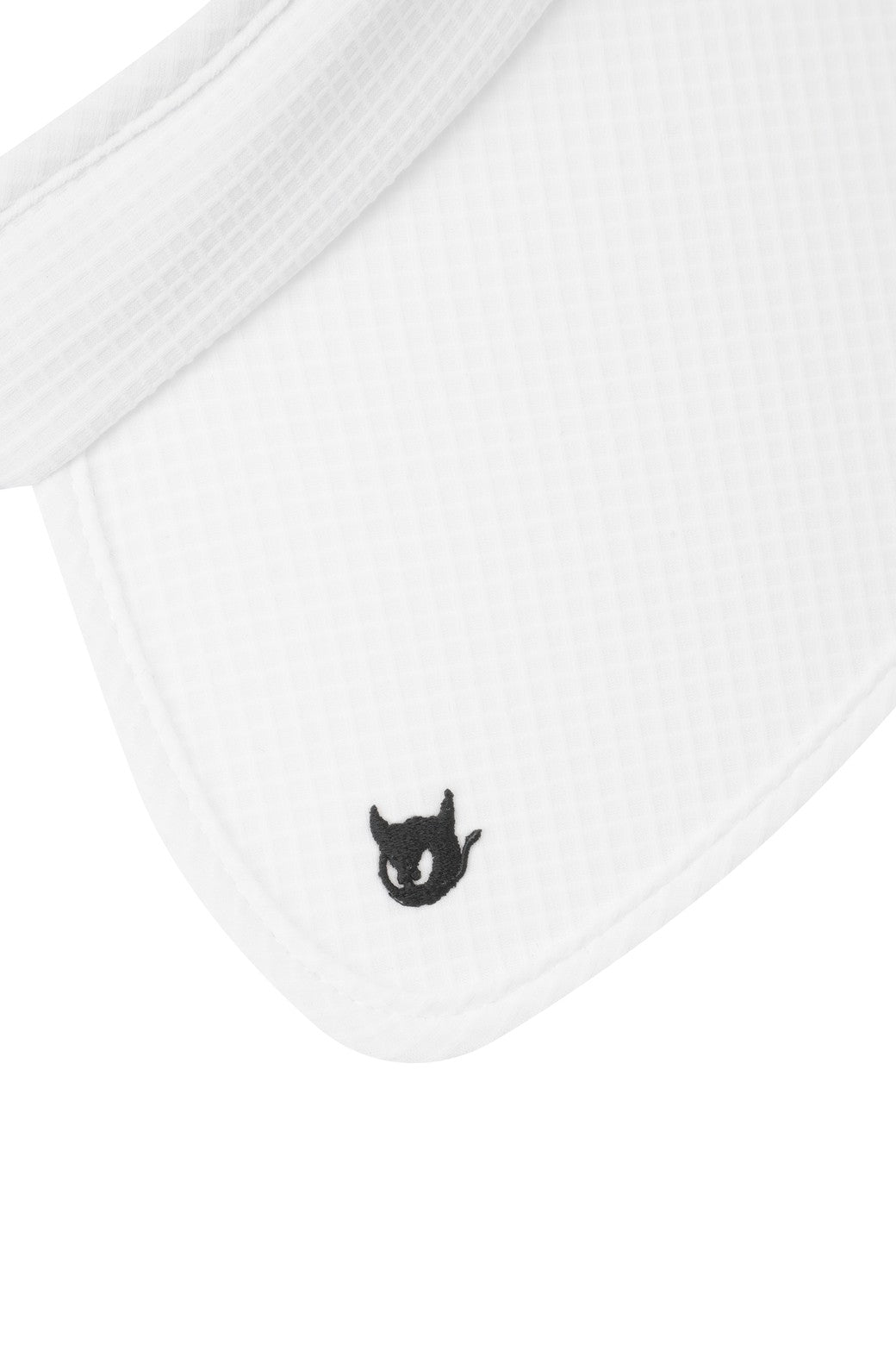Women Ribbon Wide Visor White