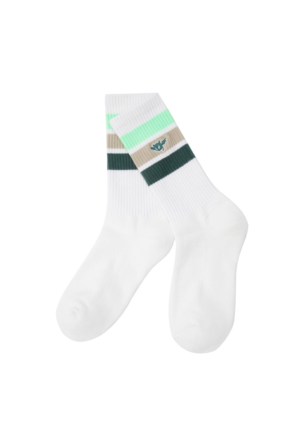 Women's Stripe Socks Neon Yellow