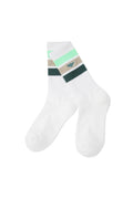 Women's Stripe Socks Neon Yellow