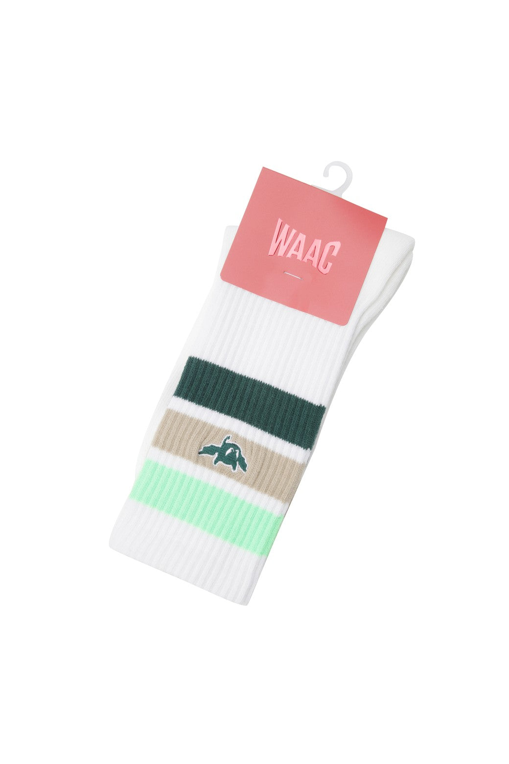 Women's Stripe Socks Neon Yellow