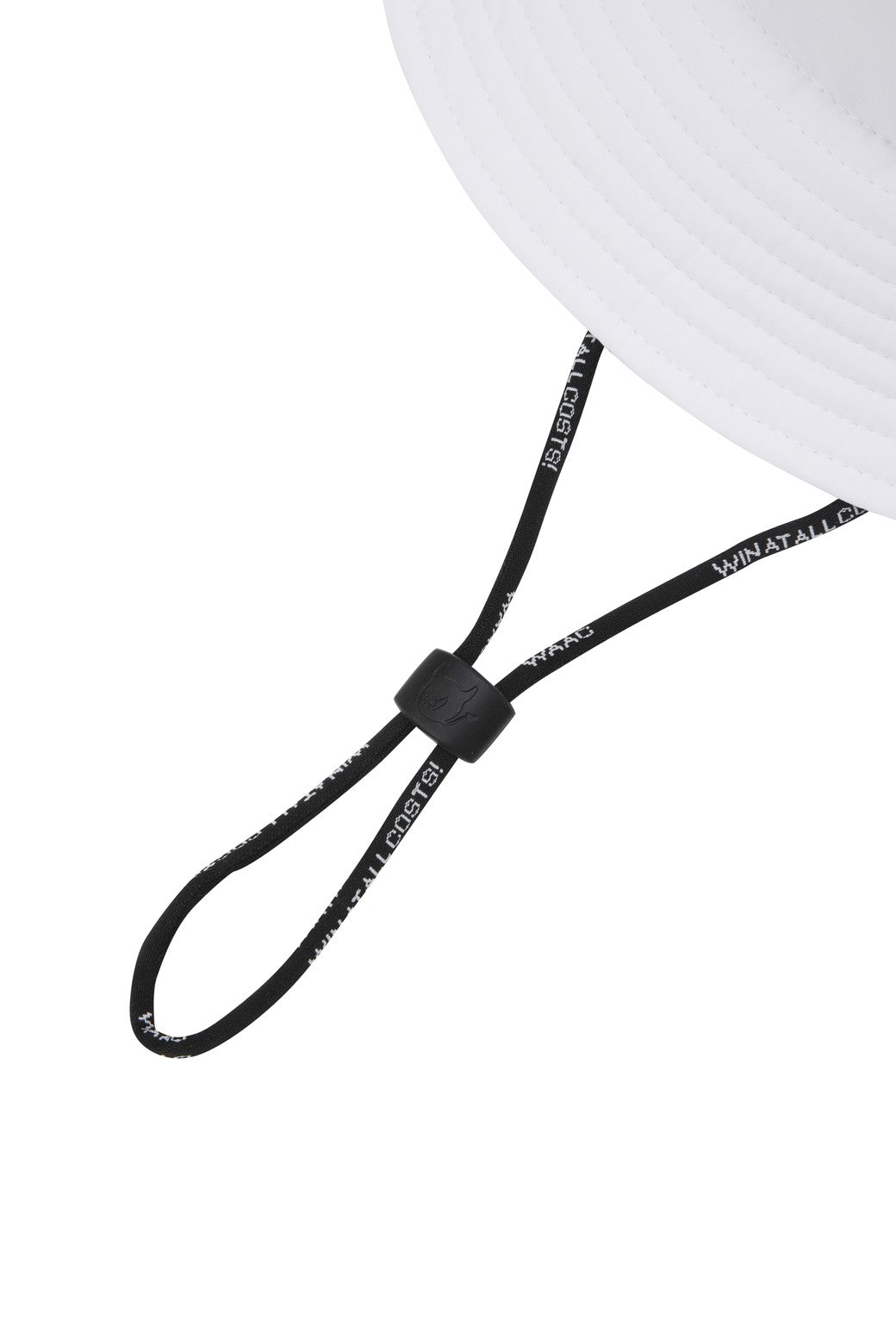 Women's WAACKY Open Back Bucket Hat WHITE