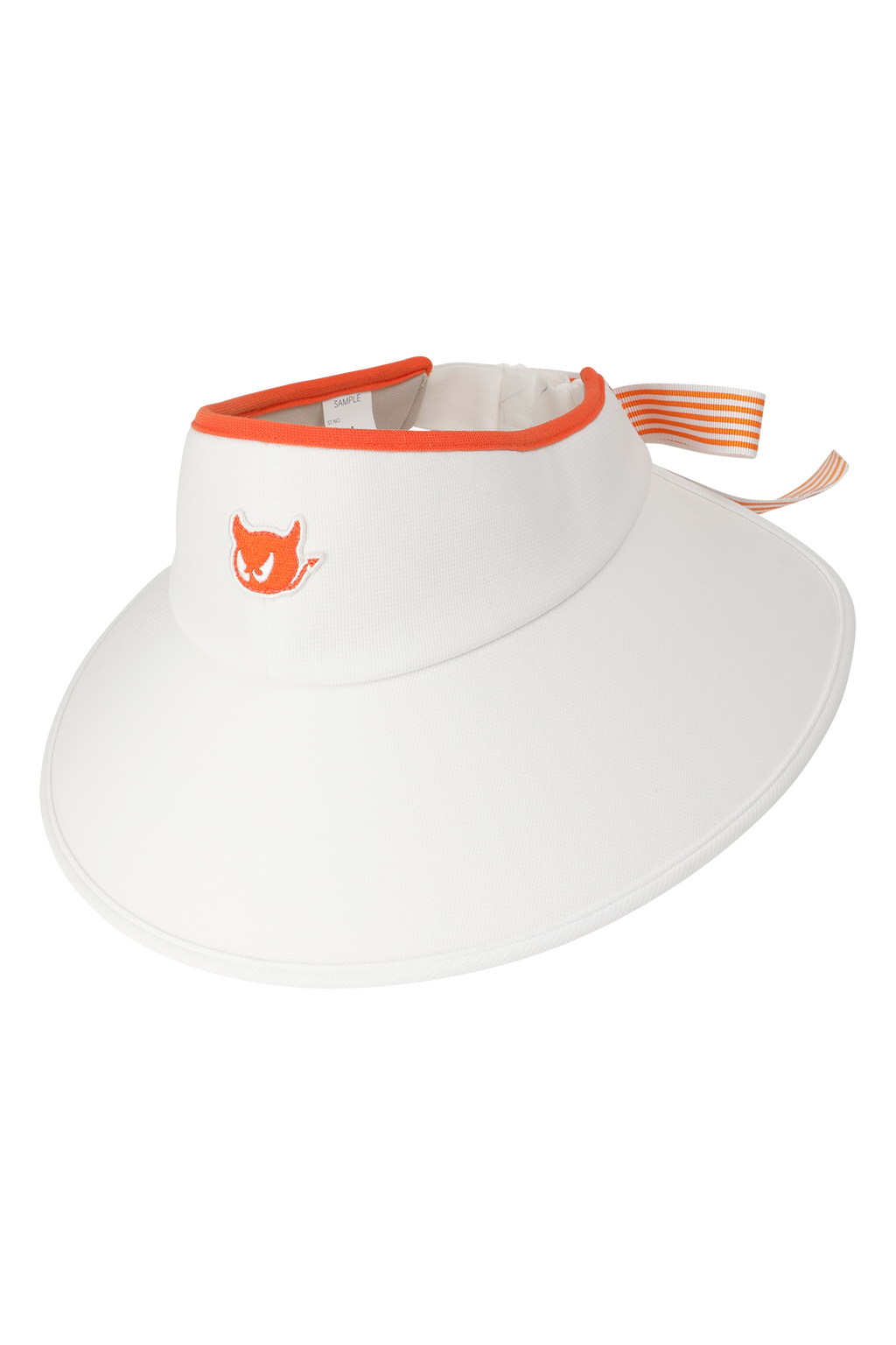 Women's Ribbon Floppy Visor White