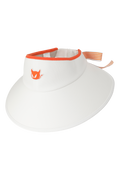 Women's Ribbon Floppy Visor White