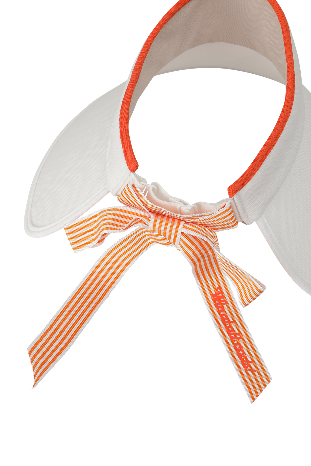 Women's Ribbon Floppy Visor White