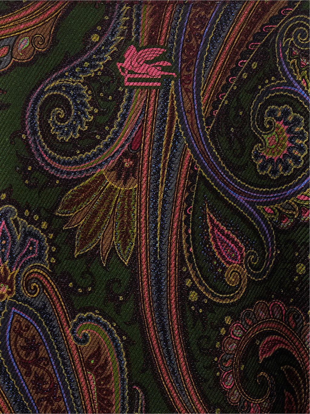 Etro Reversible Paisley Dégradé Cape — Green