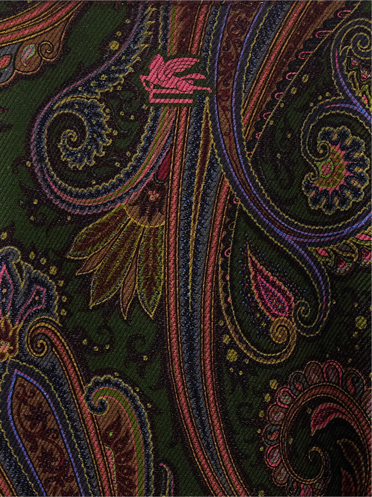 Etro Reversible Paisley Dégradé Cape — Green