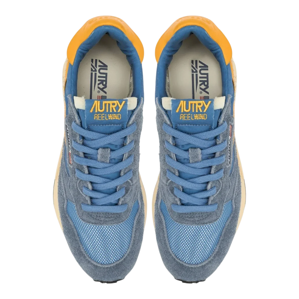Autry Running Reelwind Low Man Sneakers in Cemble and Gold Fushion Nylon And Suede Men WWLM-UT02