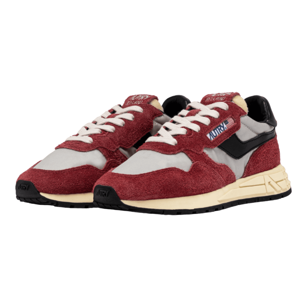 Autry Reelwind Low Red & Black Nylon and Suede for Women WWLW-HN07