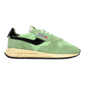 Autry Reelwind Low Sneakers In Pistachio And Black Nylon And Suede Women WWLW-UT40