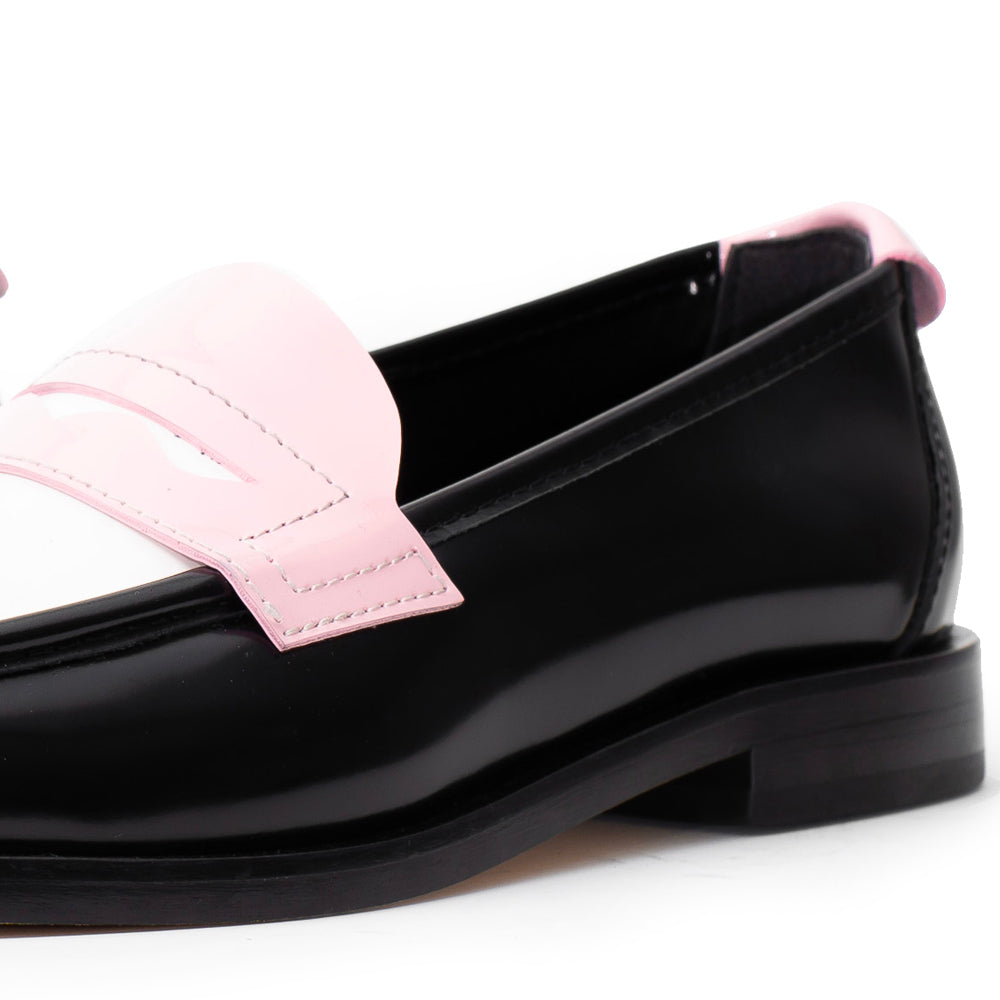 Women's Msgm Loafers Pink/Black/White