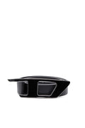 B-Dlogo II Leather belt with enamelled D buckle Black