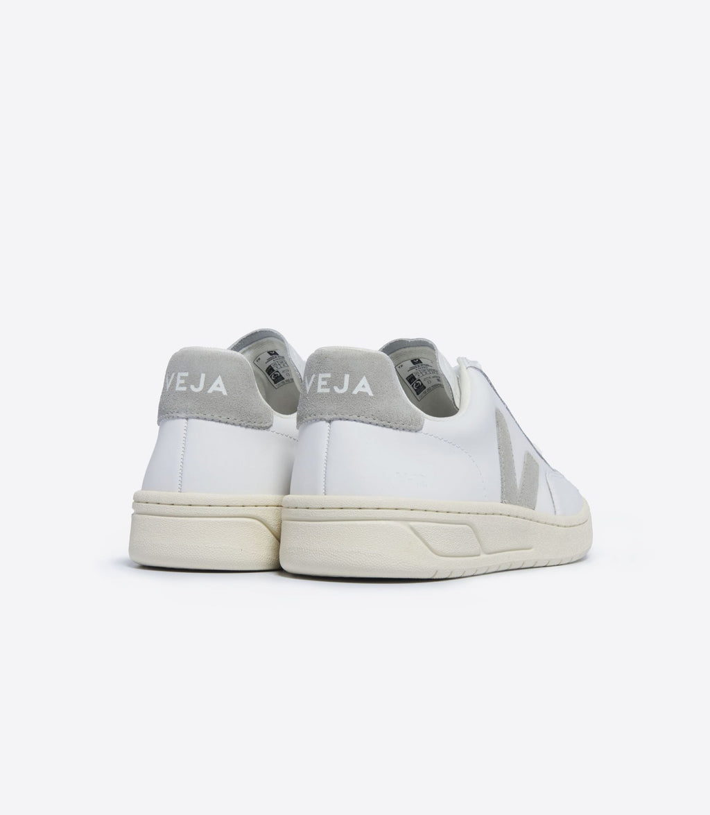 Men's V-12 LEATHER WHITE LIGHT GREY