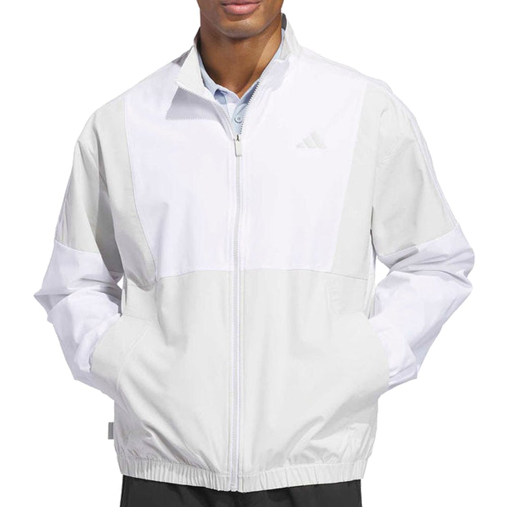 adidas Beyond Twistweave Full-Zip Windbreaker - Orbit Grey/White