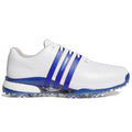 adidas Tour360 24 Waterproof Spiked Shoes - Cloud White/Team Royal Blue/Better Scarlet