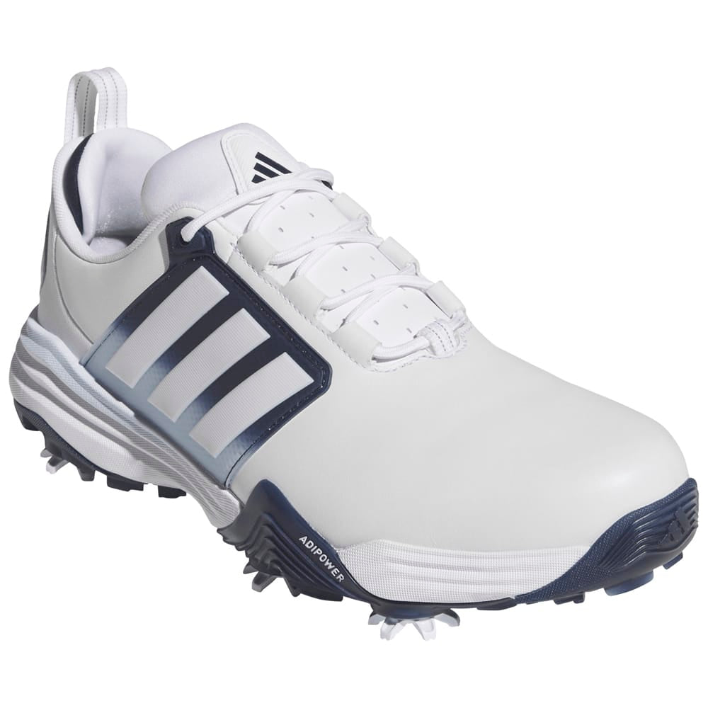 adidas Adipower 26 Waterproof Spiked Shoes - Footwear White/Collegiate Navy/Crystal Sky