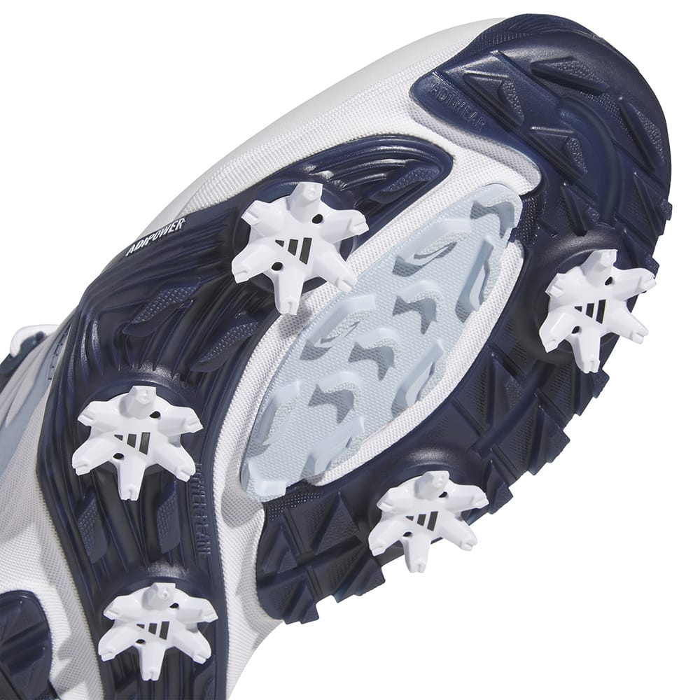 adidas Adipower 26 Waterproof Spiked Shoes - Footwear White/Collegiate Navy/Crystal Sky