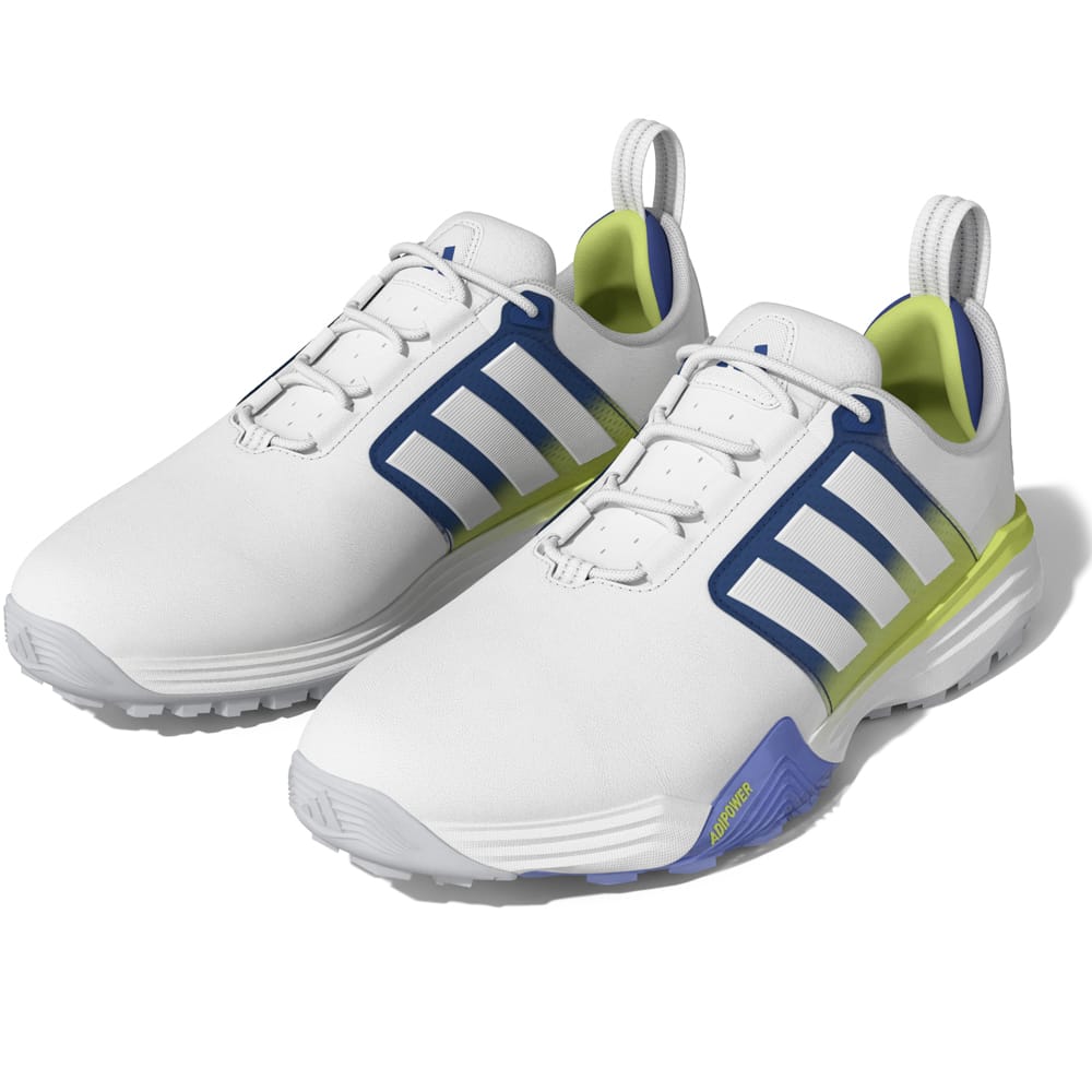 adidas Adipower 26 Waterproof Spikeless Shoes - Footwear White/Dual Indigo/Frozen Lemon