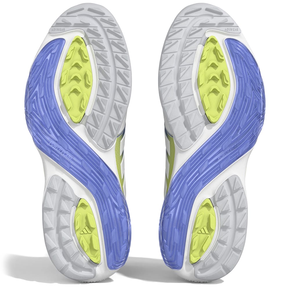 adidas Adipower 26 Waterproof Spikeless Shoes - Footwear White/Dual Indigo/Frozen Lemon