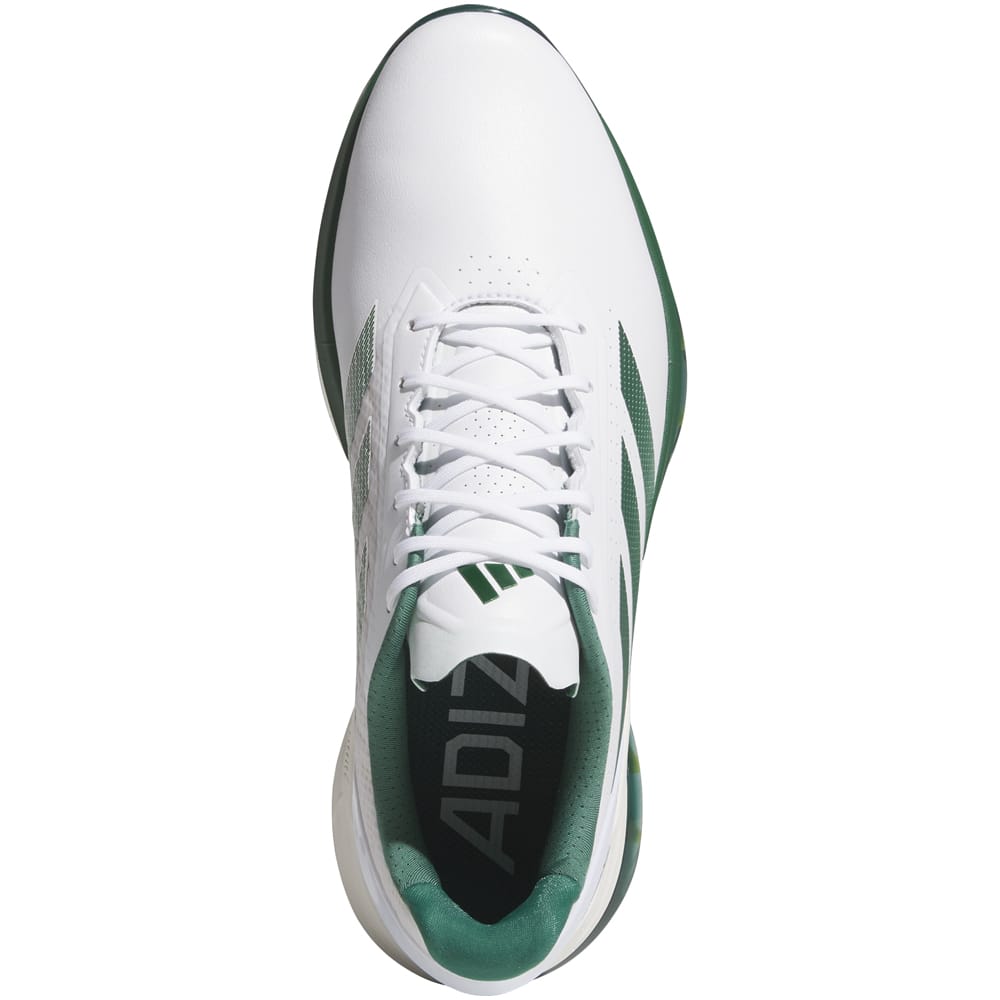 adidas Adizero ZG Spikeless Waterproof Shoes - White/Collegiate Green/Yellow