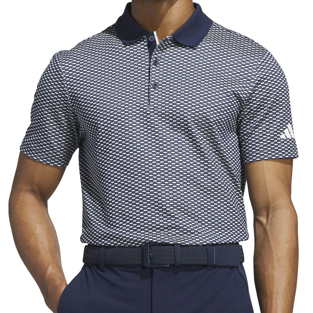 adidas Beyond the Course Textured Polo Shirt - Collegiate Navy