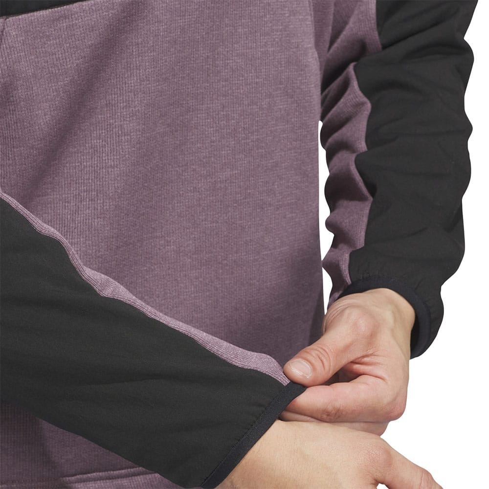 adidas Go-To DWR Hybrid 1/2 Zip Pullover - Shadow Fig/Black