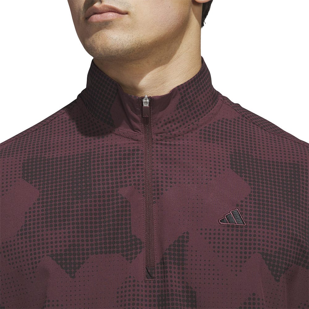 adidas Go-To Dwr Short Sleeve 1/2 Zip Pullover - Aurora Ruby