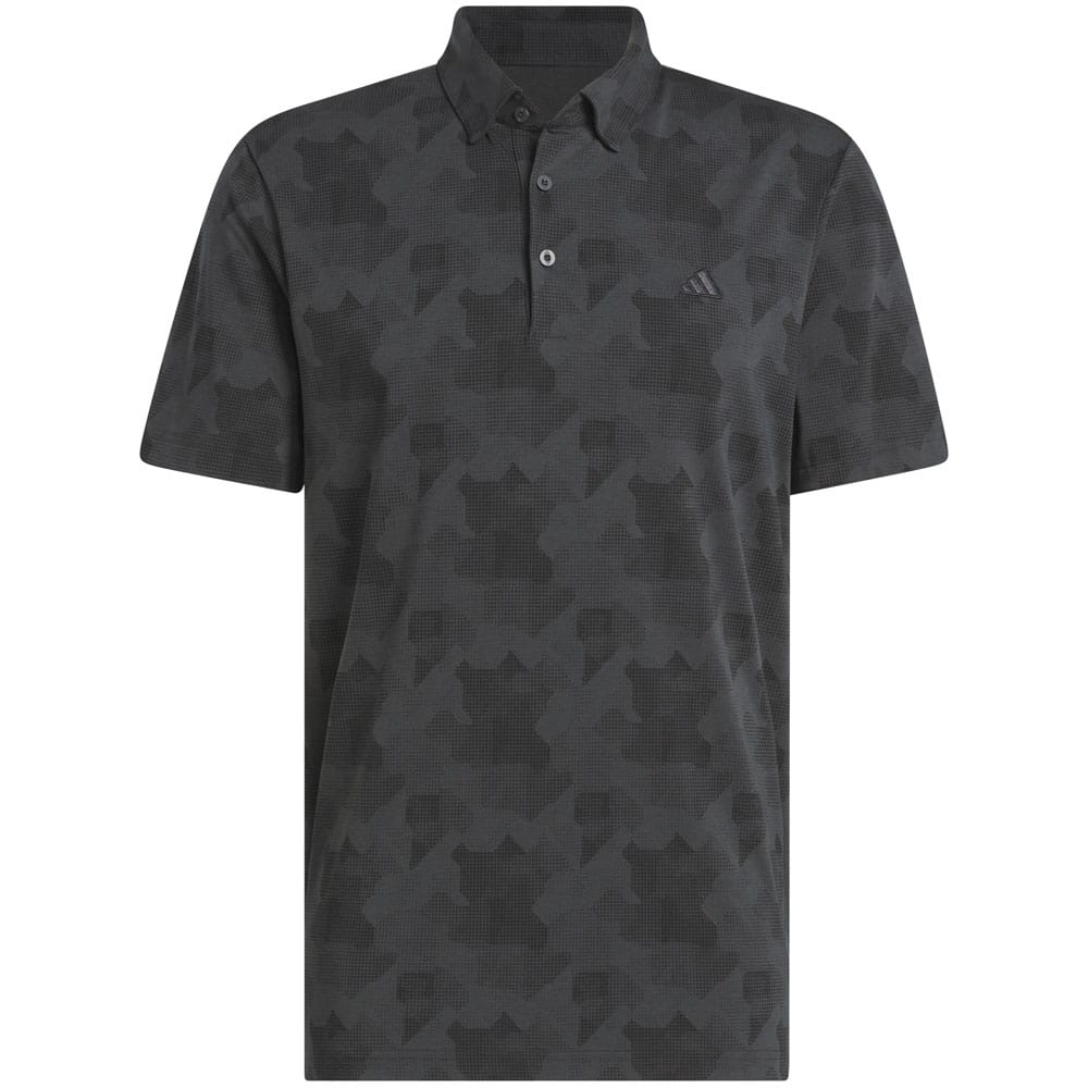 adidas Go-To Printed Polo Shirt - Carbon/Black