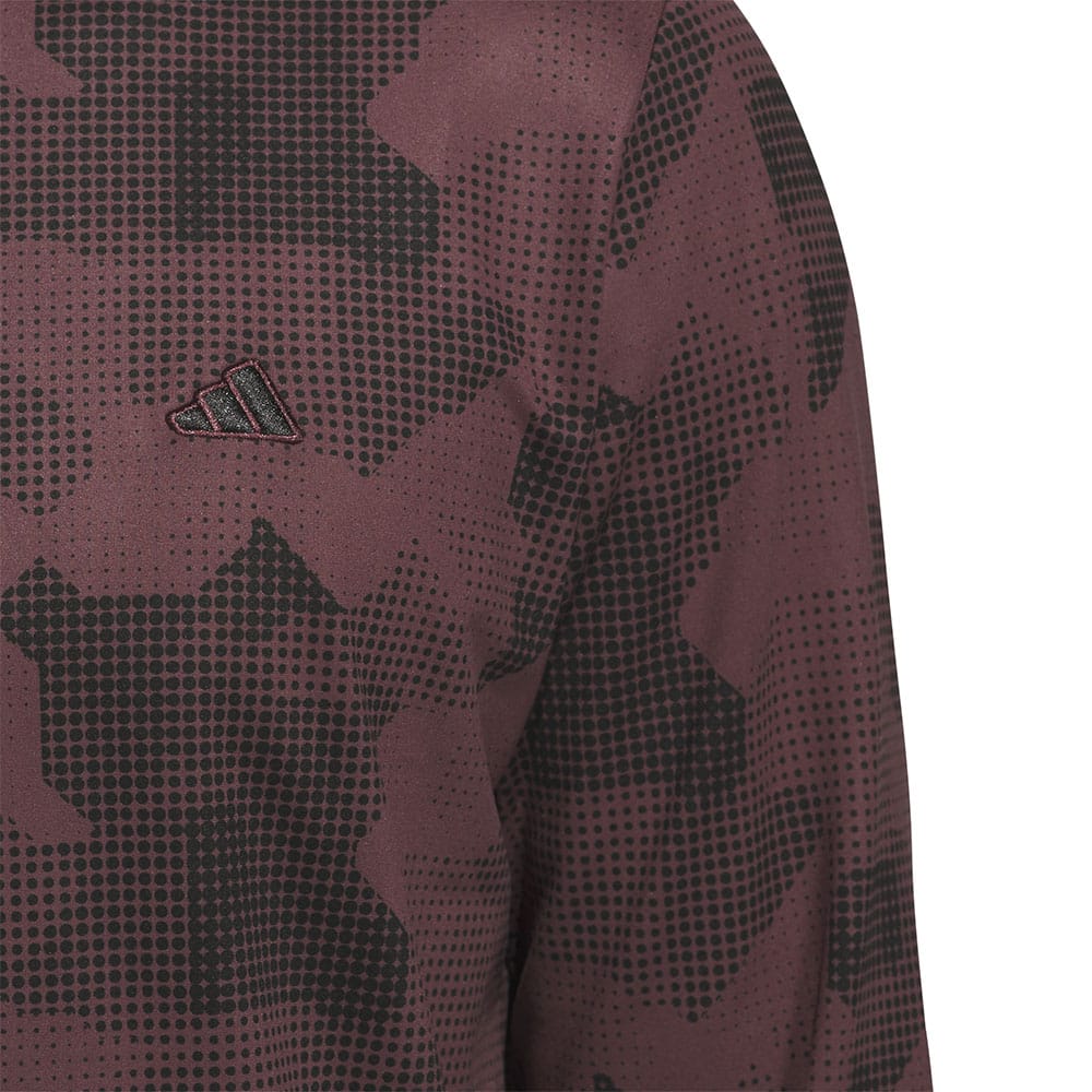 adidas Go-To Printed 1/4 Zip Pullover - Aurora Ruby