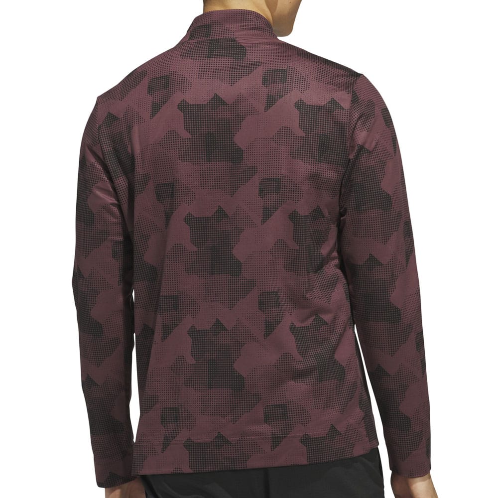 adidas Go-To Printed 1/4 Zip Pullover - Aurora Ruby