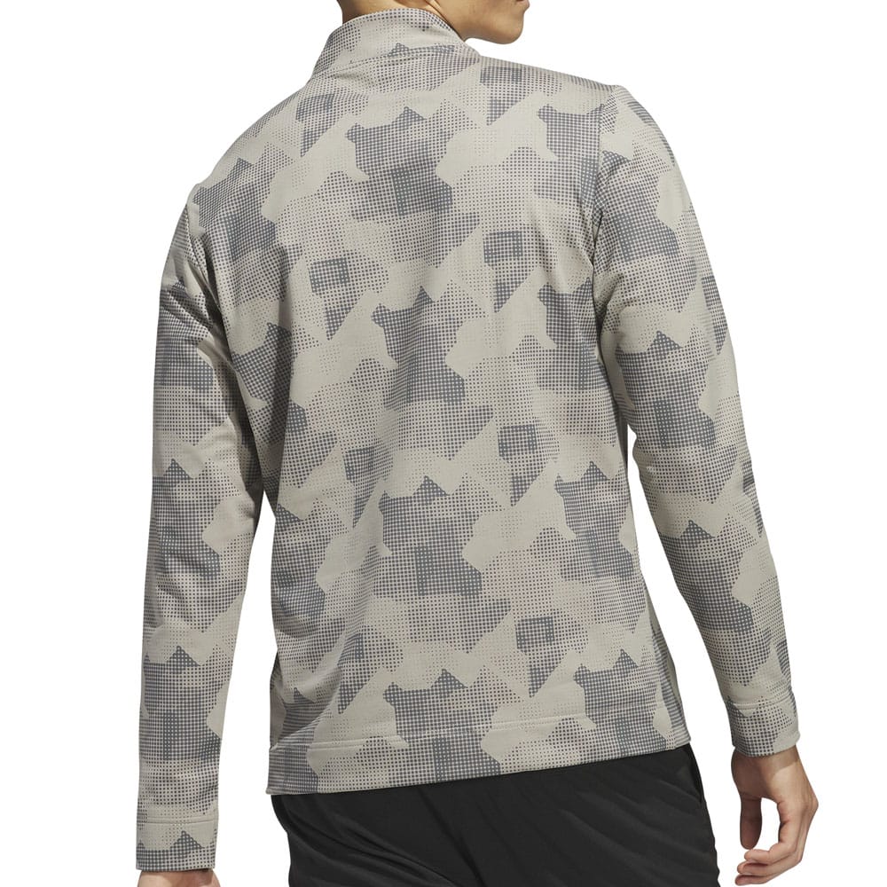 adidas Go-To Printed 1/4 Zip Pullover - Putty Beige