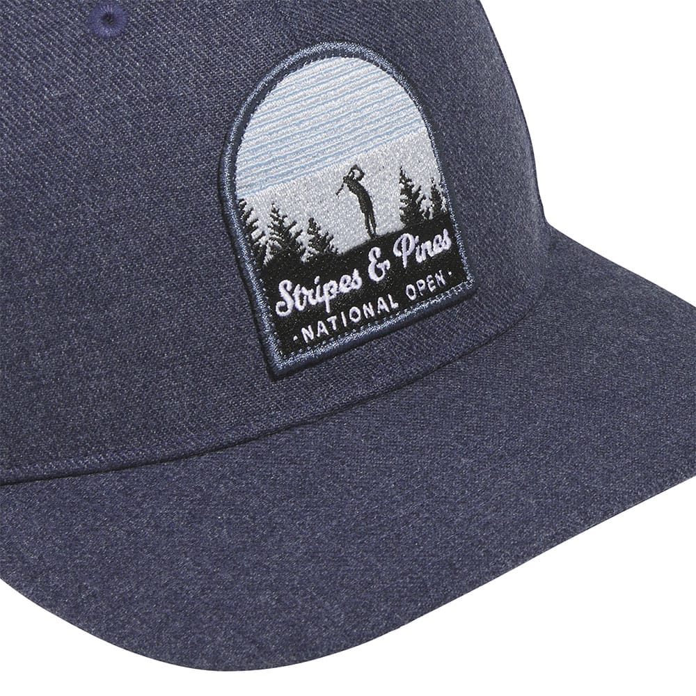 adidas High Crown Stripes and Pines Waterproof Cap - Collegiate Navy