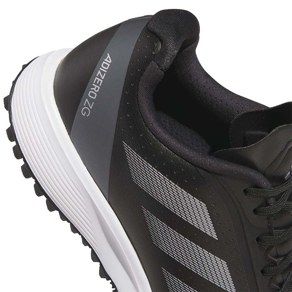 adidas Jr Adizero ZG Spikeless Waterproof Shoes - Core Black/Silver Metallic/Iron Metallic
