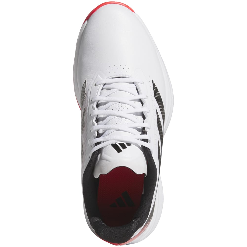 adidas Jr Adizero ZG Spikeless Waterproof Shoes - White/Core Black/Lucid Red