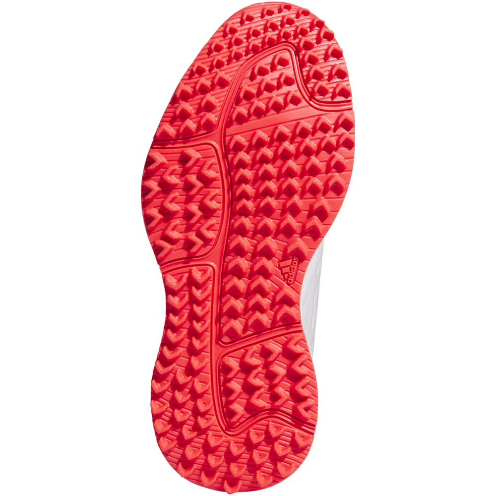 adidas Jr Adizero ZG Spikeless Waterproof Shoes - White/Core Black/Lucid Red
