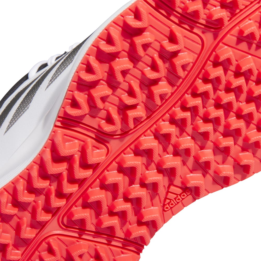 adidas Jr Adizero ZG Spikeless Waterproof Shoes - White/Core Black/Lucid Red