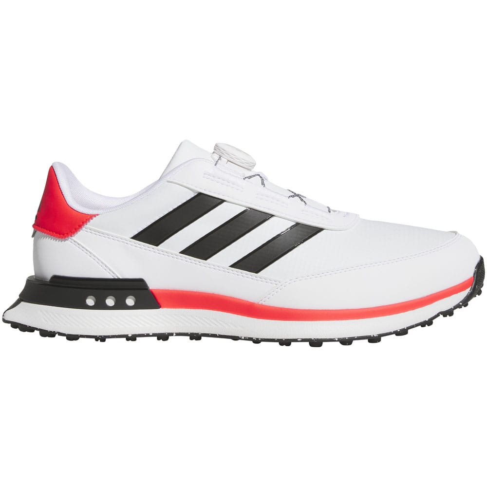 adidas S2G BOA 24 Spikeless Waterproof Shoes - White/Core Black/Lucid Red