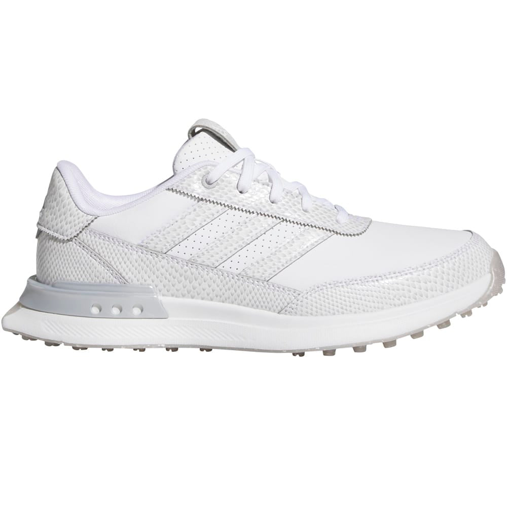 adidas S2G Leather Spikeless Ladies Waterproof Shoes - White/White/Silver Mettalic