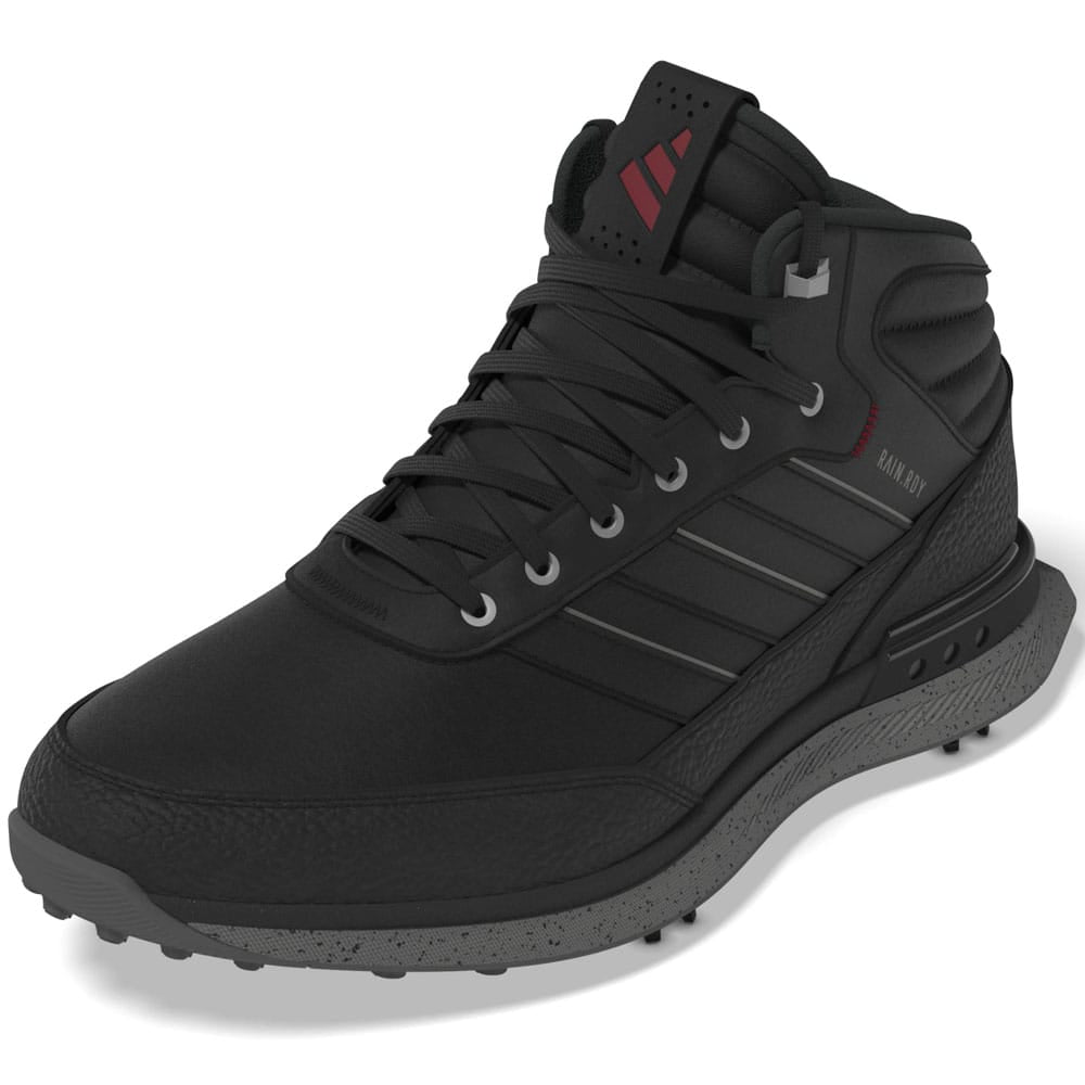 adidas S2G RAIN.RDY Spiked Waterproof Shoes - Core Black/Iron Met/Better Scarlet
