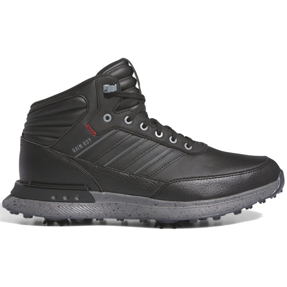 adidas S2G RAIN.RDY Spiked Waterproof Shoes - Core Black/Iron Met/Better Scarlet