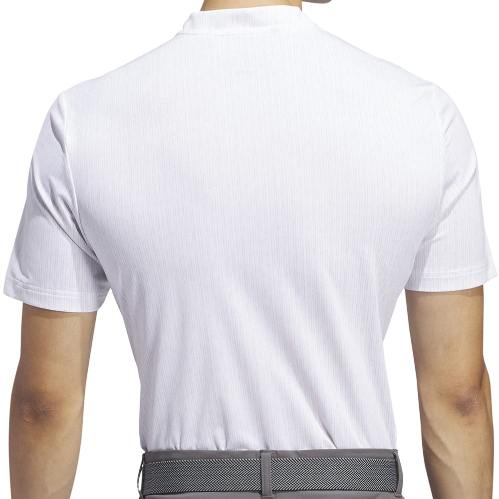 adidas Sport Stripe Polo Shirt - White/Grey Two