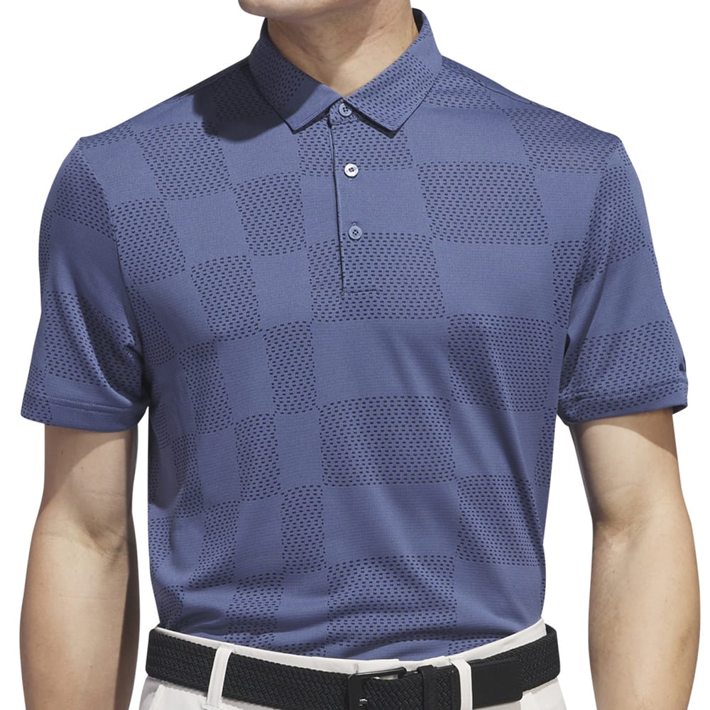 adidas Textured Polo Shirt - Preloved Ink