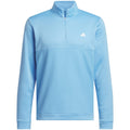 adidas Textured 1/4 Zip Pullover - Semi Blue Burst